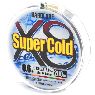 Шнур Duel Hardcore Super Cold X8 200m 5Color 5.8kg 0.128mm #0.6 (H3970)