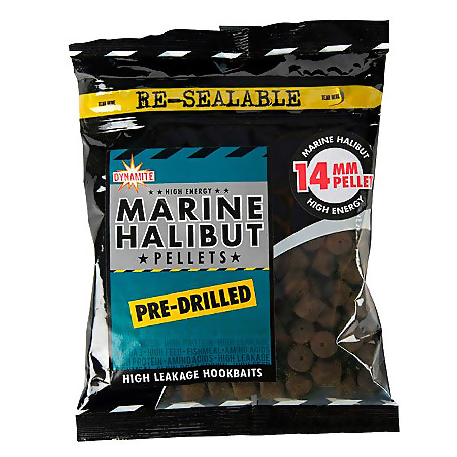 Пеллетс насадочный Dynamite Baits Marine Halibut Pre-Drilled Pellets 21mm 350g купити в Україні OnRiver.com.ua Пеллетс насадочный Dynamite Baits Marine Halibut Pre-Drilled Pellets 21mm 350g