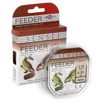 Леска Mikado Sensei Feeder 150м 0,28мм 9,9кг (черный)     !!!УЦЕНКА!!!