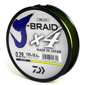 Шнур Daiwa J-Braid X4E 0,29mm-135m yellow
