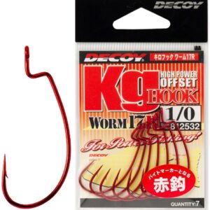 Крючок офсетный Decoy Worm17R Kg Hook R 01, 7 шт / уп