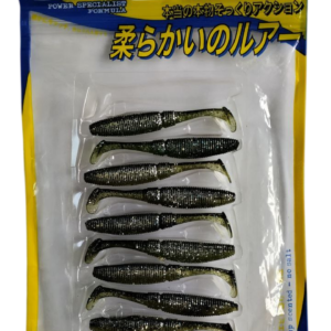 Силикон Nomura Rolling Shad (съедобный) 75мм 4гр. цвет-072mix (silver black gold back) 9шт