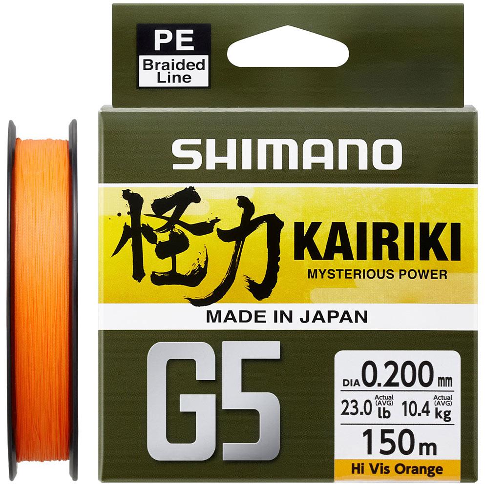 Шнур Shimano Kairiki G5 (Hi-Vis Orange) 150m 0.18mm 9.2kg купити в Україні OnRiver.com.ua Шнур Shimano Kairiki G5 (Hi-Vis Orange) 150m 0.18mm 9.2kg