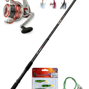 Спиннинговый набор телескоп Lineaeffe Hype Vigor FD 30/1.8м. 50гр.+поводки, приманки.
