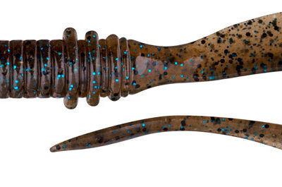 Силикон Keitech Mad Wag Mini 2.5" (12 шт/уп) ц:207 green pumpkin pp. flk