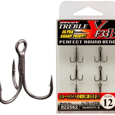 Крючок-тройник Decoy Y-F33B 12, 8 шт / уп