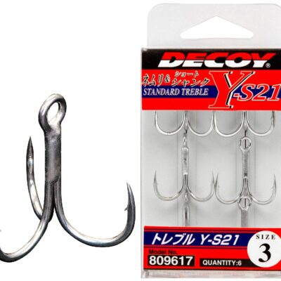 Крючок-тройник Decoy Y-S21 08, 6 шт / уп