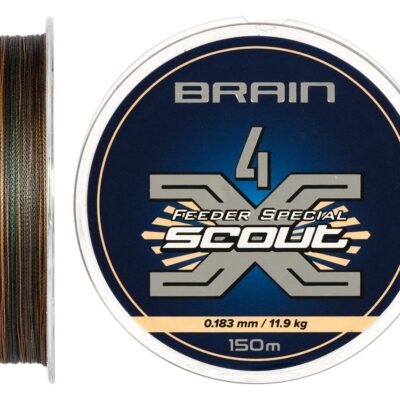 Шнур Brain Scout 4X 150m (camo) 0.183mm 11.9kg