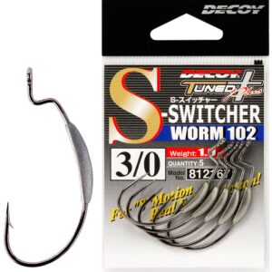 Крючок офсетный Decoy Worm102 S-Switcher 3/0, 5 шт/уп