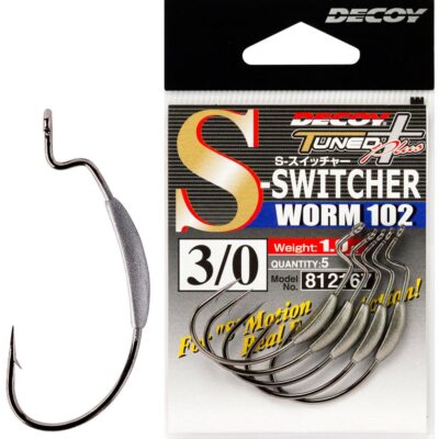 Крючок офсетный Decoy Worm102 S-Switcher 3/0, 5 шт/уп