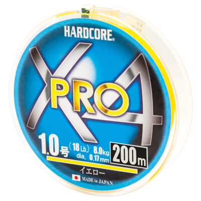 Акційні товари купити в Україні Шнур Duel Hardcore X4 PRO 200m Yellow 8.0kg 0.17mm #1.0 (H3867-Y)