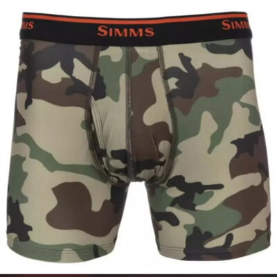 Акційні товари купити в Україні OnRiver.com.ua Труси Simms Boxer Brief CX Woodland Camo S (12916-569-20)