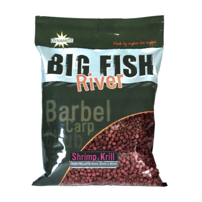 Пелетс Dynamite Baits Big Fish River Pellets Shrimp & Krill 4mm 6mm 8mm 1.8kg (DY1366)