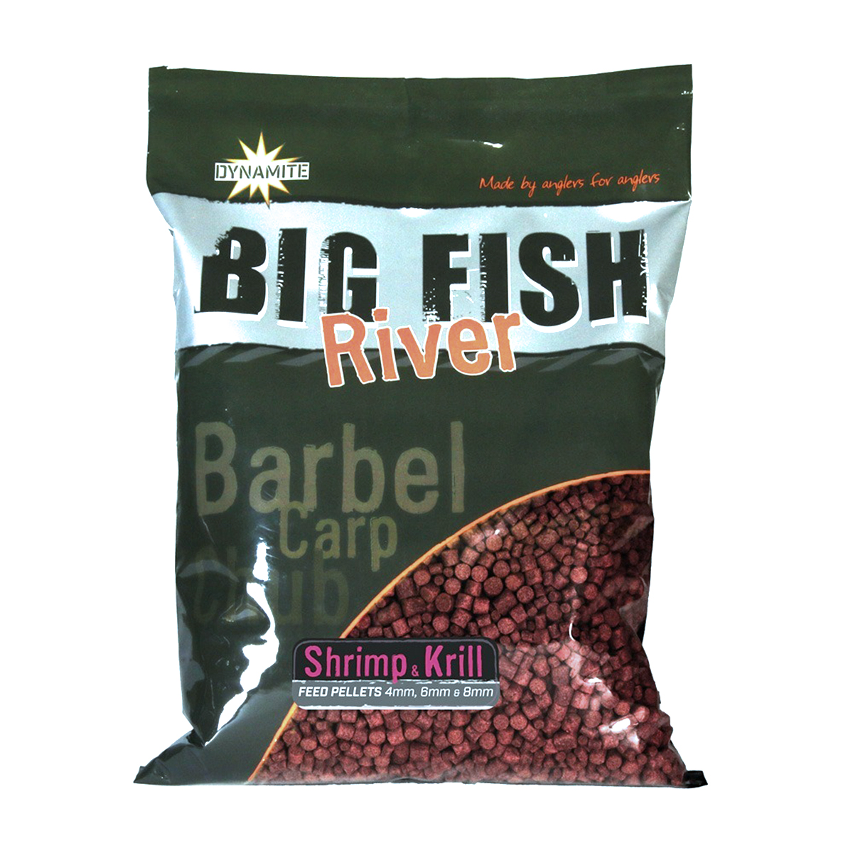 Пелетс Dynamite Baits Big Fish River Pellets Shrimp & Krill 4mm 6mm 8mm 1.8kg (DY1366) купити в Україні OnRiver.com.ua Пелетс Dynamite Baits Big Fish River Pellets Shrimp & Krill 4mm 6mm 8mm 1.8kg (DY1366)