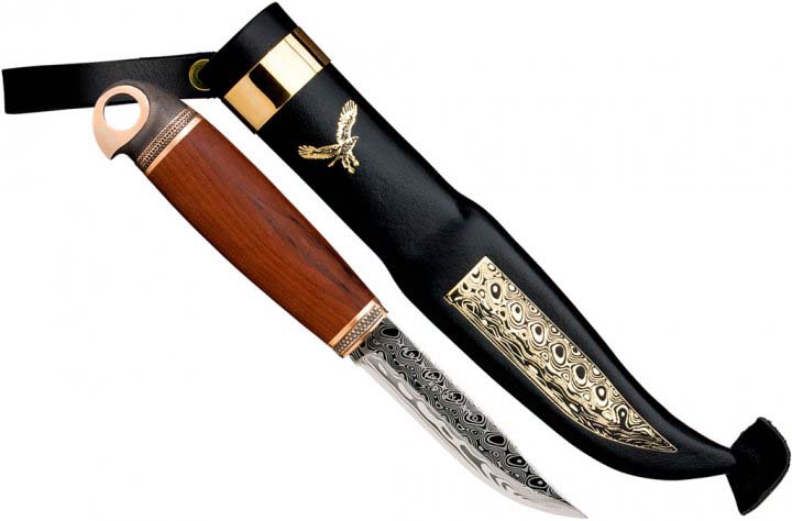 Ніж Marttini Eagle Damascus 10cm (557012W) купити в Україні OnRiver.com.ua Ніж Marttini Eagle Damascus 10cm (557012W)