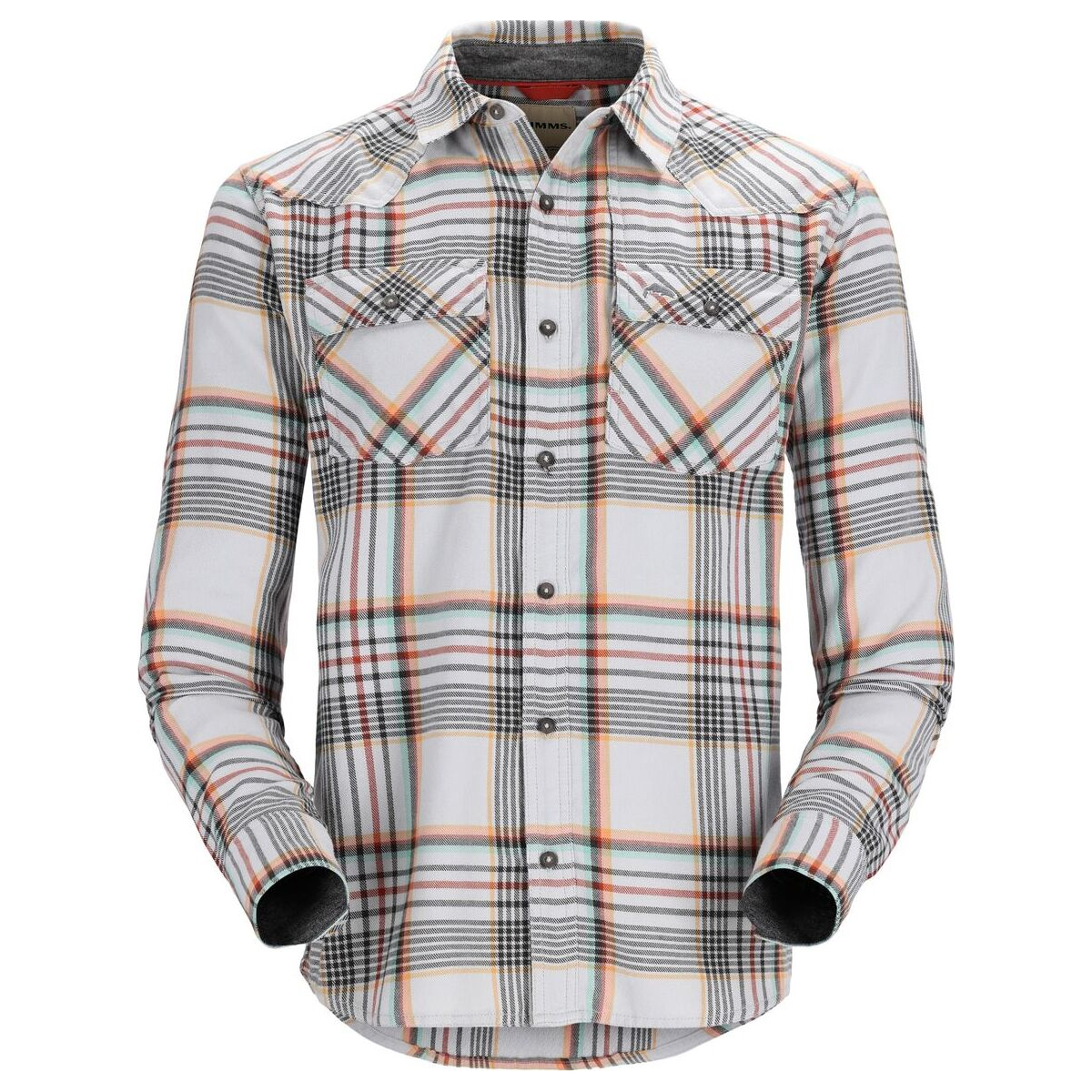 Сорочка Simms Santee Flannel Sterling/Clay/Carbon Neo Plaid M (13559-537-30) купити в Україні OnRiver.com.ua Сорочка Simms Santee Flannel Sterling/Clay/Carbon Neo Plaid M (13559-537-30)