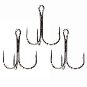 Трійник Fladen Maxximus black nickel treble hooks #2/0 3pcs (14-37200)