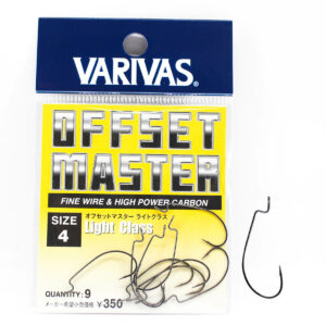 Гачок офсетный Varivas Offset Master Light Class #4 9pcs (VA 70401)