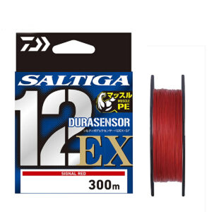 Шнур Daiwa UVF PE Saltiga Dura Sensor 12EX + Si3 300m Signal Red 25kg #3 (17320163)