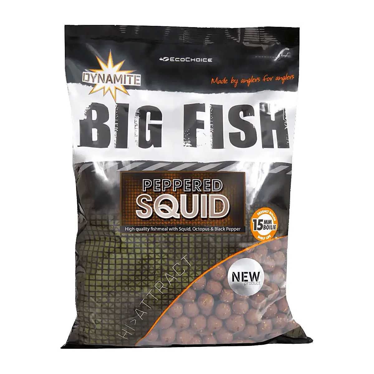 Бойли Dynamite Baits Peppered Squid Boilies 15mm 1kg (DY1681) купити в Україні OnRiver.com.ua Бойли Dynamite Baits Peppered Squid Boilies 15mm 1kg (DY1681)