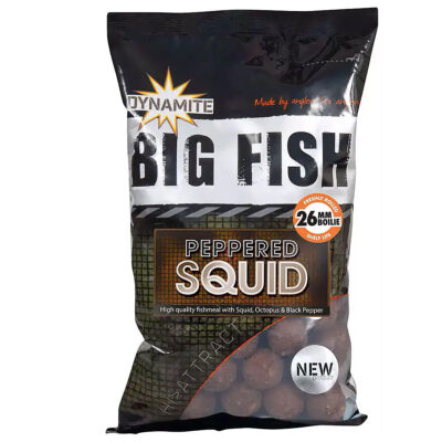 Бойли Dynamite Baits Peppered Squid Boilies 26mm 1kg (DY1683)