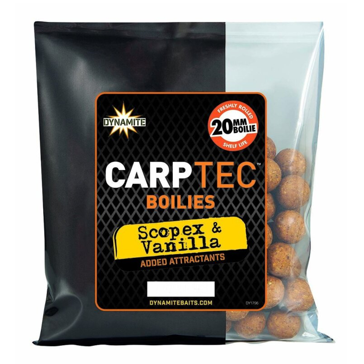 Бойли Dynamite Baits Carp-Tec Scopex & Vanilla 20mm 300g (DY1796) купити в Україні OnRiver.com.ua Бойли Dynamite Baits Carp-Tec Scopex & Vanilla 20mm 300g (DY1796)