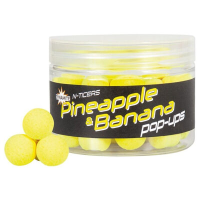 Акційні товари купити в Україні Бойли Dynamite Baits Pop-Up N-Ticers Pineapple & Banana 12mm (DY1837)