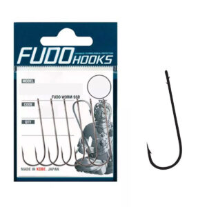 Гачки Fudo Worm SSB 2 Black 2/0 (5 шт.) (FHBN61112/0)