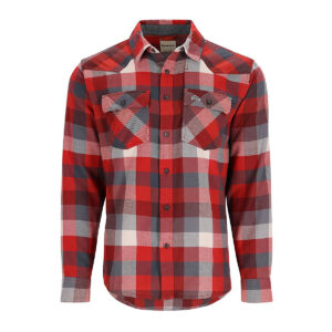 Сорочка Simms Santee Flannel Shirt Auburn Red/Slate Buffalo Check M (13559-2094-30)