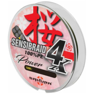 Шнур Sakura Sensibraid 4 Green 150m 10kg #0.14 (SAPLE40010.14-GRE)