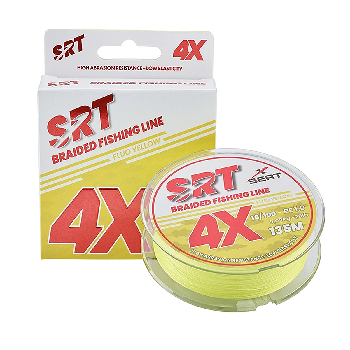 Шнур Sert SRT 4Х Fluo Yellow 135m 5.45kg #0.1 (SEVAM0120010135M) купити в Україні OnRiver.com.ua Шнур Sert SRT 4Х Fluo Yellow 135m 5.45kg #0.1 (SEVAM0120010135M)
