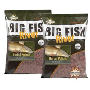 Пелетс Dynamite Baits Big Fish River Barbel Pre-Drilled 15mm 1.8kg (DY1376)