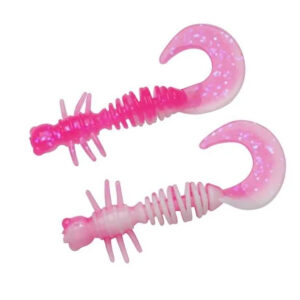 Cилікон Berkley PowerBait Power Curly 55mm 10pcs #Pink/White (1621142)