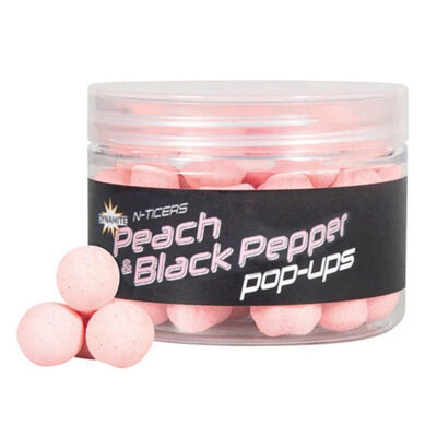Бойли Dynamite Baits Pop-Up N-Ticers Peach & Black Pepper 12mm (DY1840)