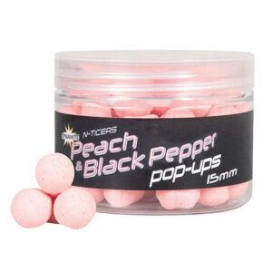 Бойли Dynamite Baits Pop-Up N-Ticers Peach & Black Pepper 15mm (DY1850)