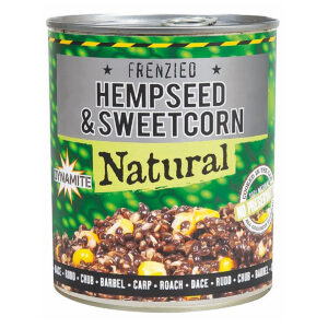 Зернова суміш Dynamite Baits Frenzied Hempseed & Sweetcorn Can 700g (DY286)