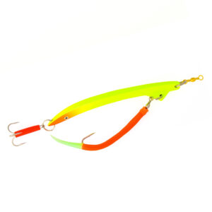 Пількер Fladen Banana pilk w Rubber Mac 250g Red/Yellow (16-6125026)
