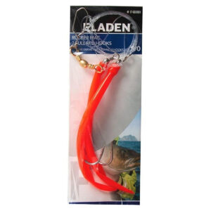 Морський монтаж Fladen Rubber Mac 2 full red hooks 12/0 (17-661201)