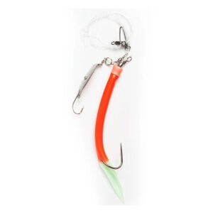 Морський монтаж Fladen Rubber Mac red lumi tail rig 12/0 (17-6880)