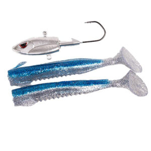 Силікон Fladen Big single tail 300g head 2 bodies Blue (20-1230005)