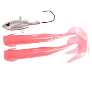 Силікон Fladen Big single tail 400g head 2 bodies Red (20-1240008)