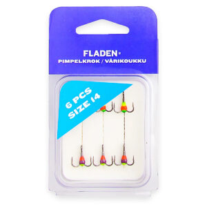 Трійник з полімером Fladen Pimpelkrok extra 6pcs size 14 (473-14)