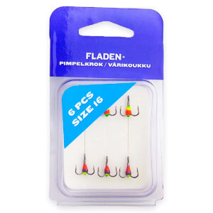 Трійник з полімером Fladen Pimpelkrok extra 6pcs size 16 (473-16)