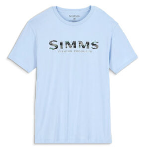 Футболка Simms Shroud Fill Logo T-Shirt Sky Blue L (14276-434-40)