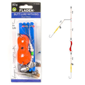 Морський монтаж Fladen Butt lure w pearl boom 80g 55cm line 0.5 (17-6500801)