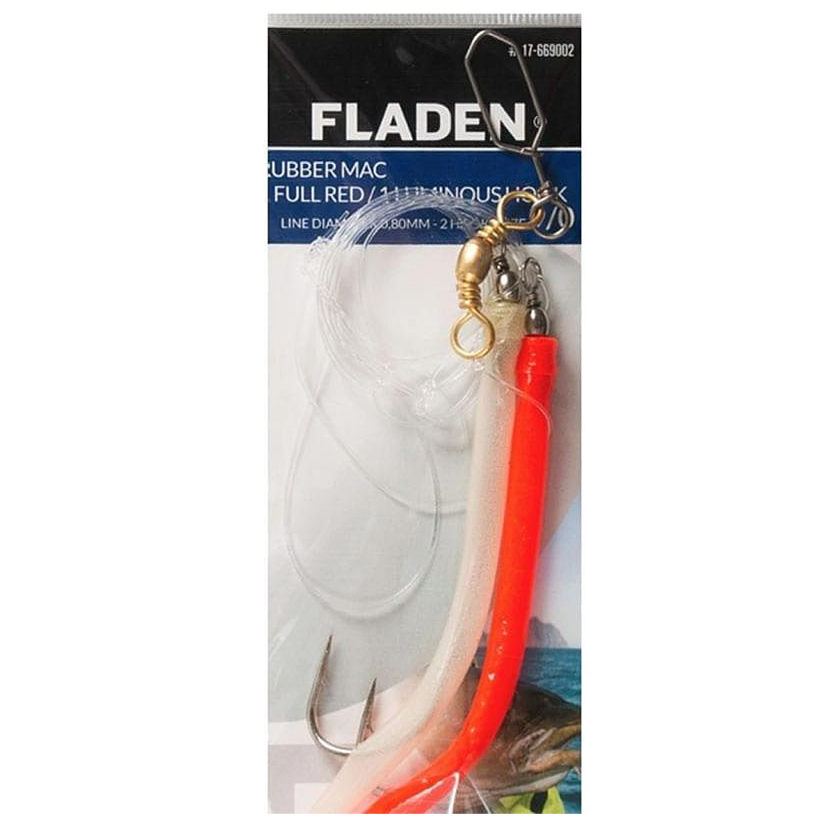 Морський монтаж Fladen Rubber M 1 full red hook 12/0 and 1 lum (17-661202) купити в Україні OnRiver.com.ua Морський монтаж Fladen Rubber M 1 full red hook 12/0 and 1 lum (17-661202)