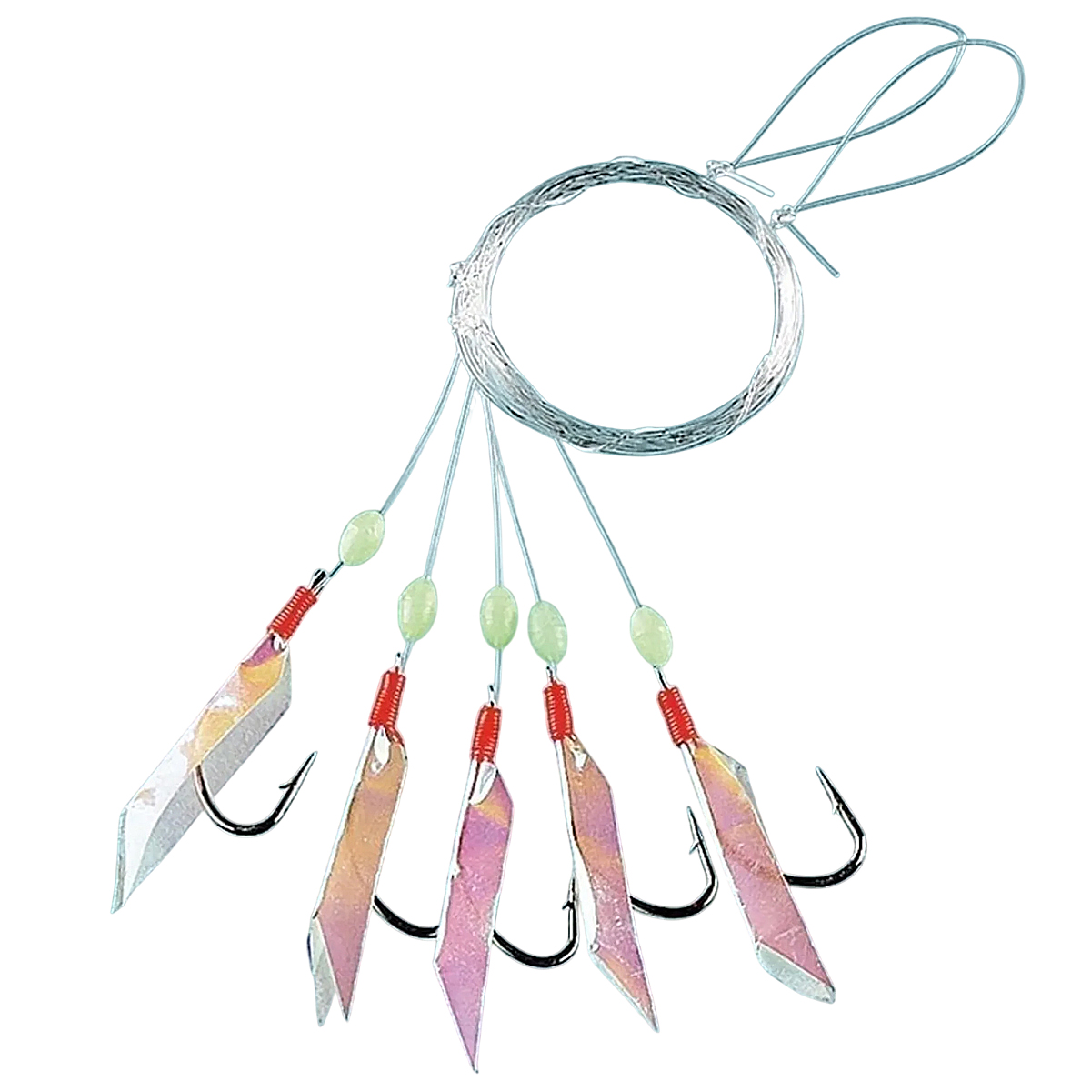 Морський монтаж Fladen Mackerelrig with luminous tape & beads (FS5-1) купити в Україні OnRiver.com.ua Морський монтаж Fladen Mackerelrig with luminous tape & beads (FS5-1)