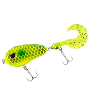 Джерк Fladen Scary tail 18g #Lmegreen grey pattern (18-7518-10)