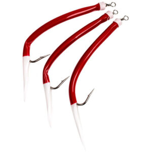 Морський монтаж Fladen Rubber Mac 3pcs size 14/0 Red/White (17-820-140)