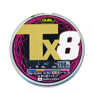 Шнур Duel Tx8 200m 5Color 9.5kg 0.17mm #1.0 (H4334-5C)